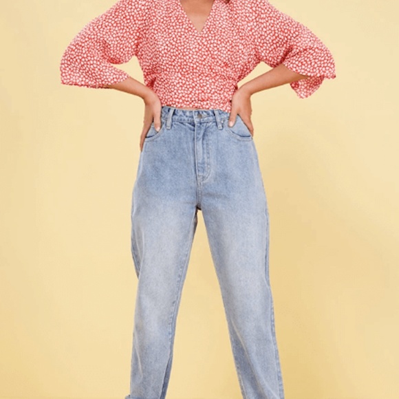 Tiny Bloom Wrap Top - Picture 3 of 3